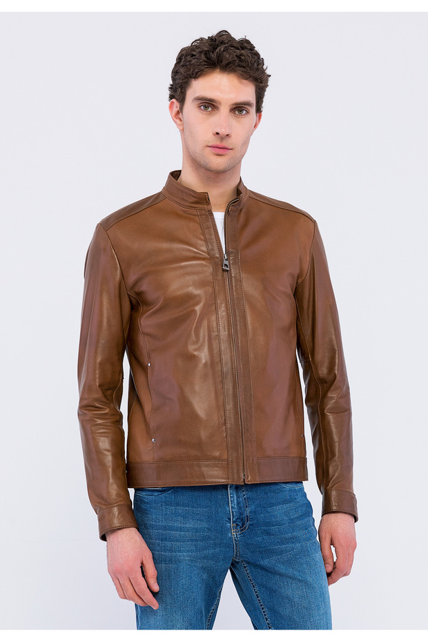 Men's Chestnut Color Jacket - 1