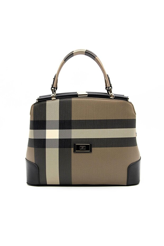 Brown - Black Sp706 Women's Handbag