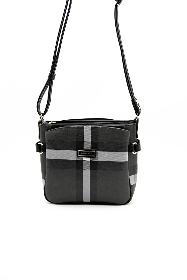 Black - Black Sp884 Women's Crossbody Bag