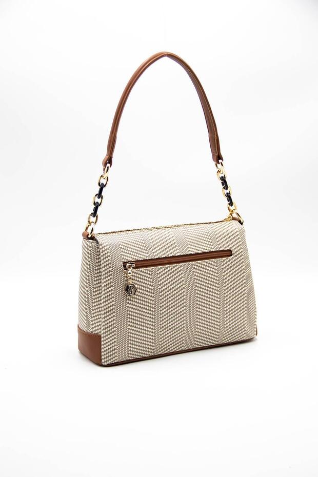 Bej - Taba SP910 Kadın Çapraz Çanta - 6