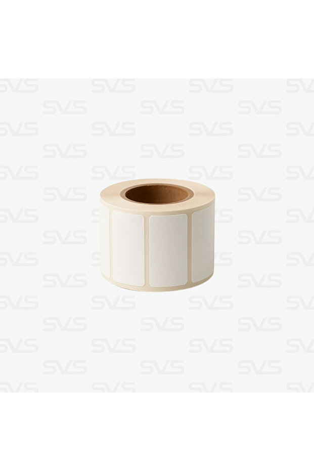 SVS ETİKET PLASTİK Termal Barkod Etiketi - 20x40 Mm - 1000 Sarım - 1 Rulo