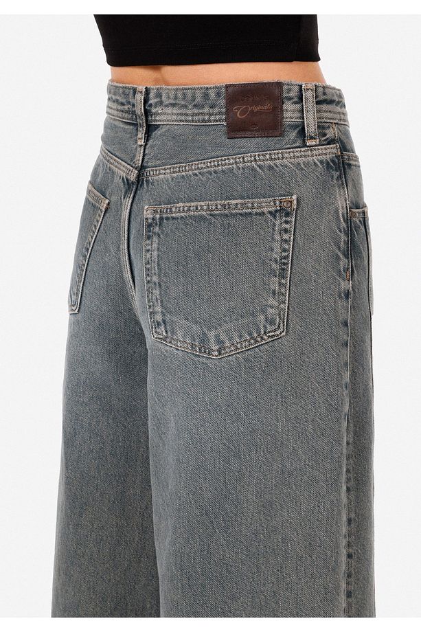 Regular Fit Kadın İndigo Jean Pantolon - 6