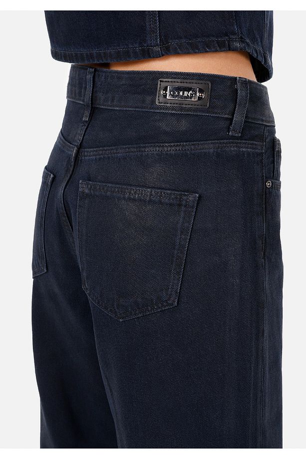 Regular Fit Kadın Koyu İndigo Jean Pantolon - 6