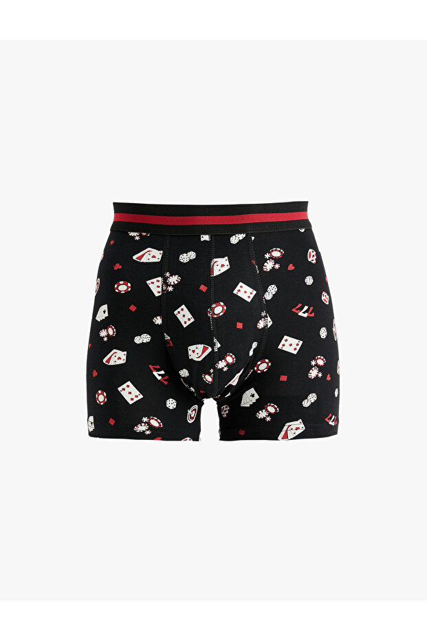 Baskılı Pamuklu 3'lü Boxer Seti - 4