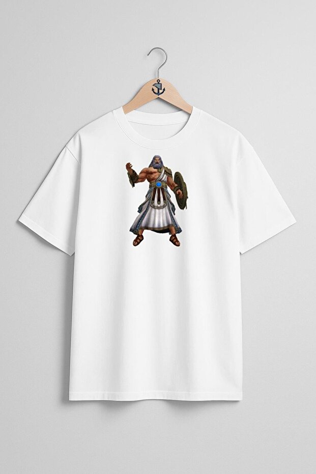 Oversize Smite Zeus Hades Chest Design Unisex T-Shirt