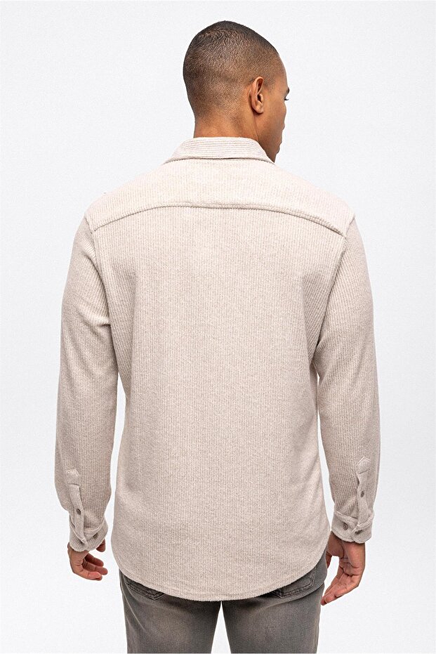 Bej Regular Fit Gömlek - 6