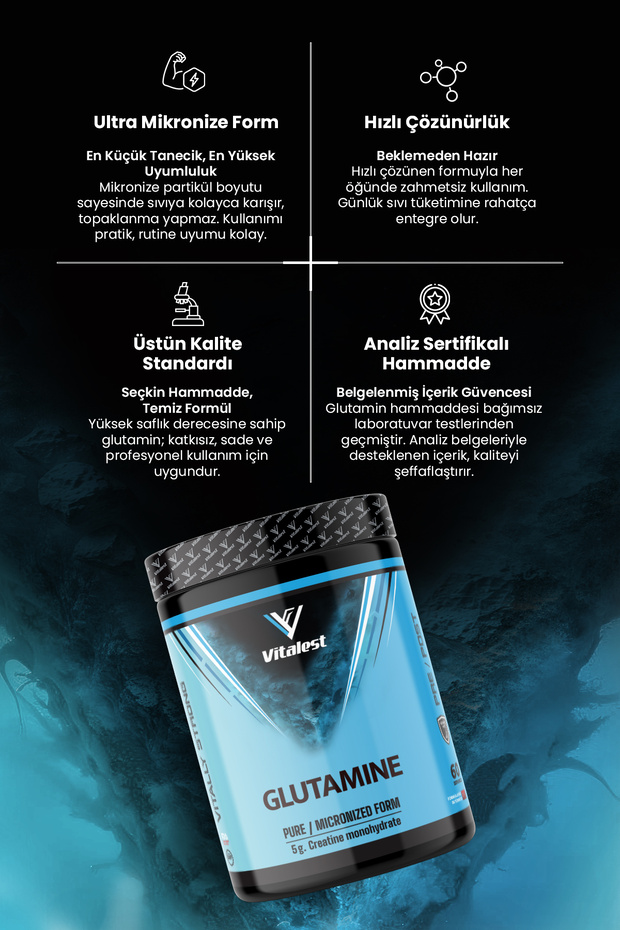 Glutamin Pure / Micronized Form 300 Gr. - 4