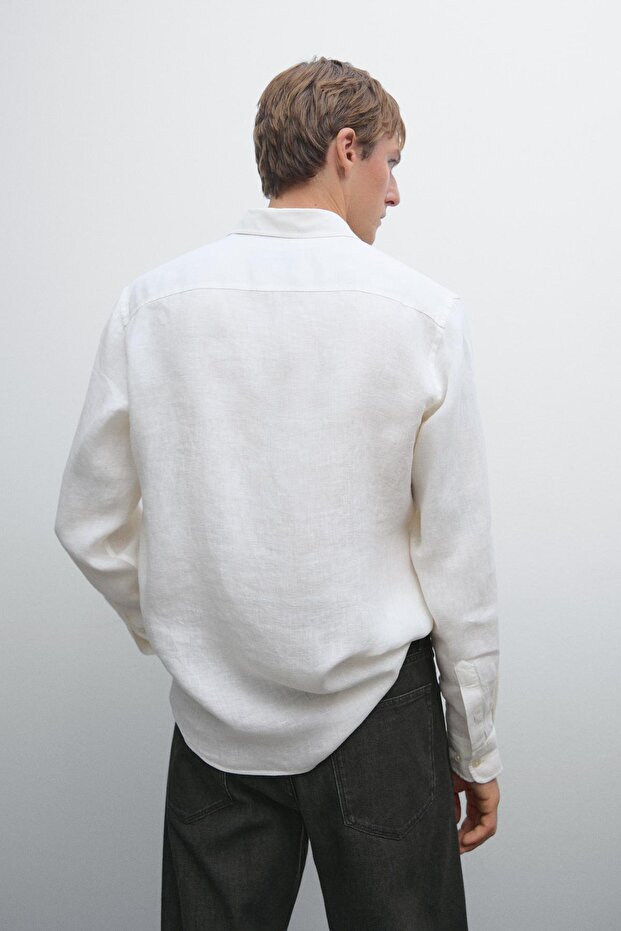 Cep detaylı regular fit gömlek - 3