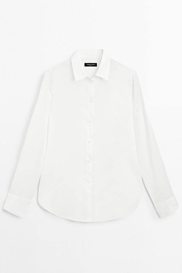 Yakalı dökümlü gömlek - 5