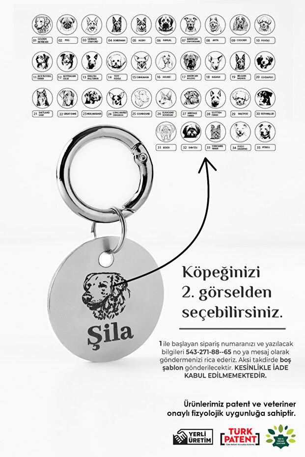 pasiole Metal Köpek Künyesi, Köpek Isimlik, Köpek Kedi Tasması, Köpek Madalyonu