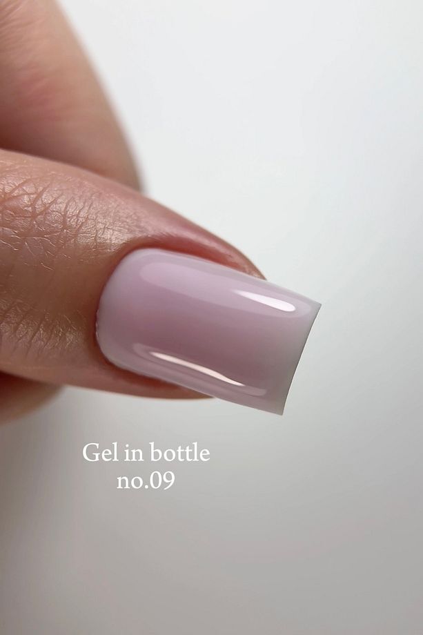 Gel In Bottle No.09, Akıllı Fırçalı Protez Tırnak Jeli, Soft Pembe, 18 ml - 7