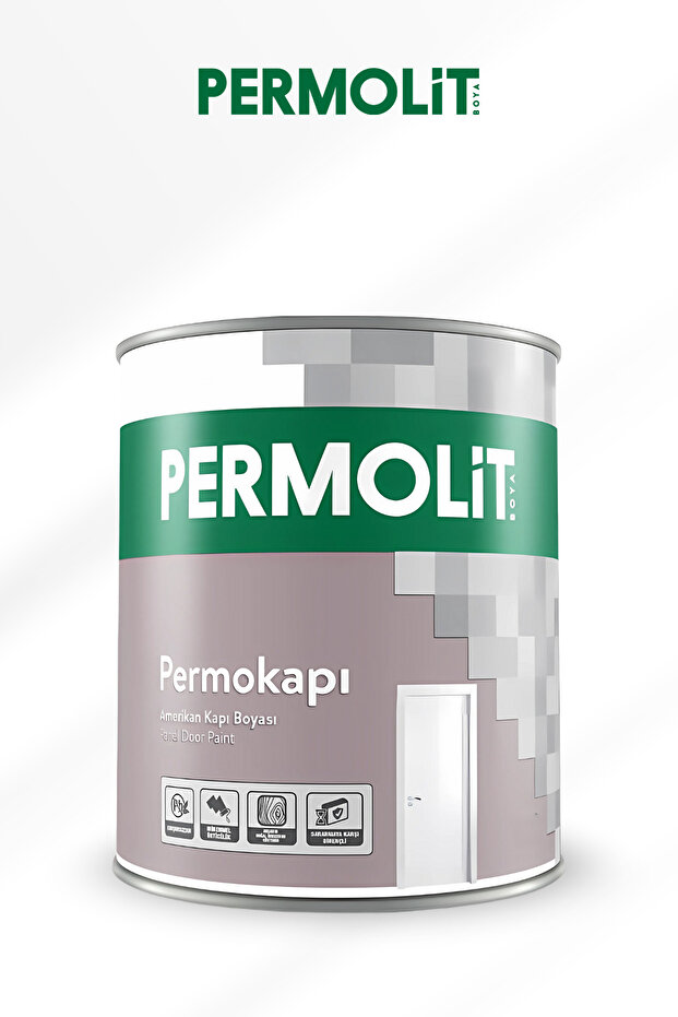 Permokapı Amerikan Panel Kapı Boyası Beyaz | 0,75L - 2,5L - 1