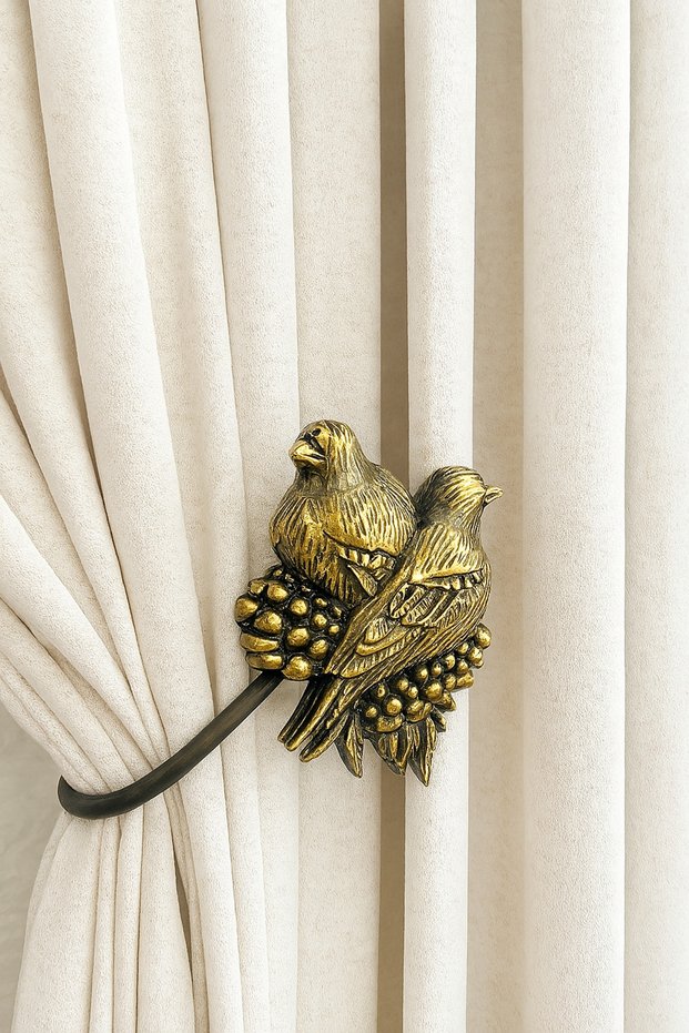 Curtain Accessory Polyester Sleeve Curtain Holder Bird Model Premium Curtain Iron 1 Piece