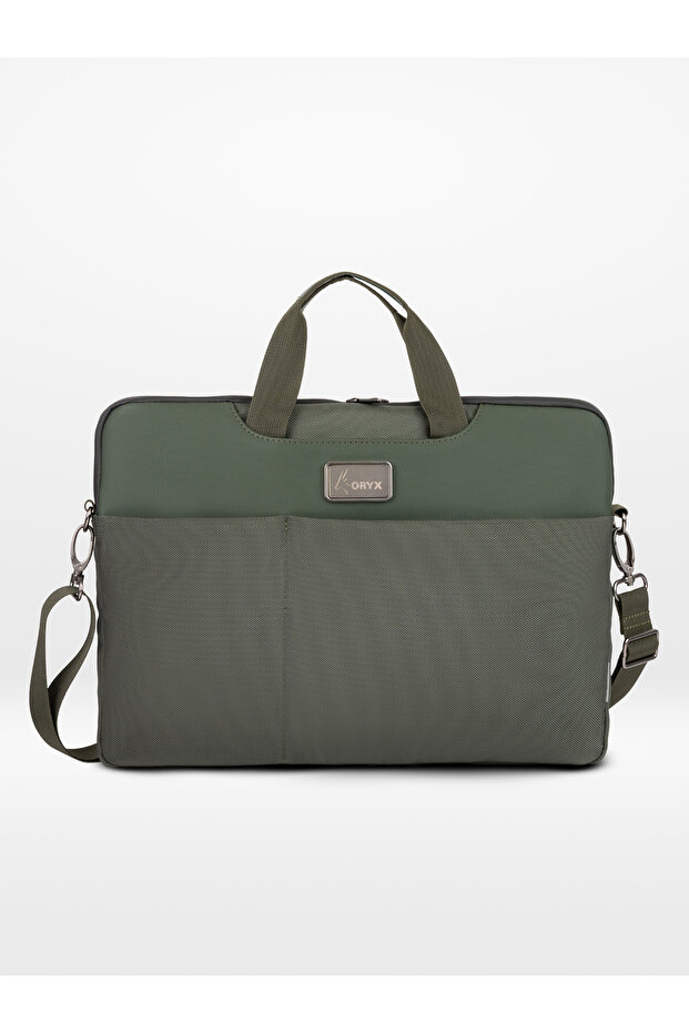O-lapclassy Sleek Laptop Bag Minimalist Lightweight Work Bag Green