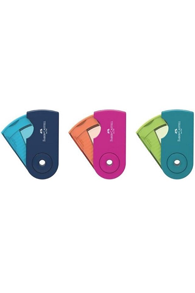 Mini Sleeve Neon Single Blade Pencil Sharpener Two Colors with Box