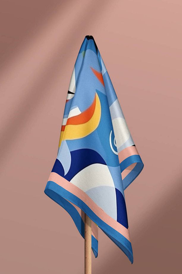 A66 Portre Desenli Bandana - 6