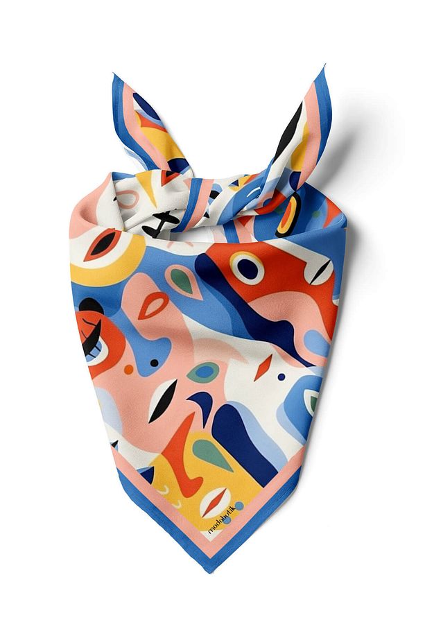 A66 Portre Desenli Bandana - 1