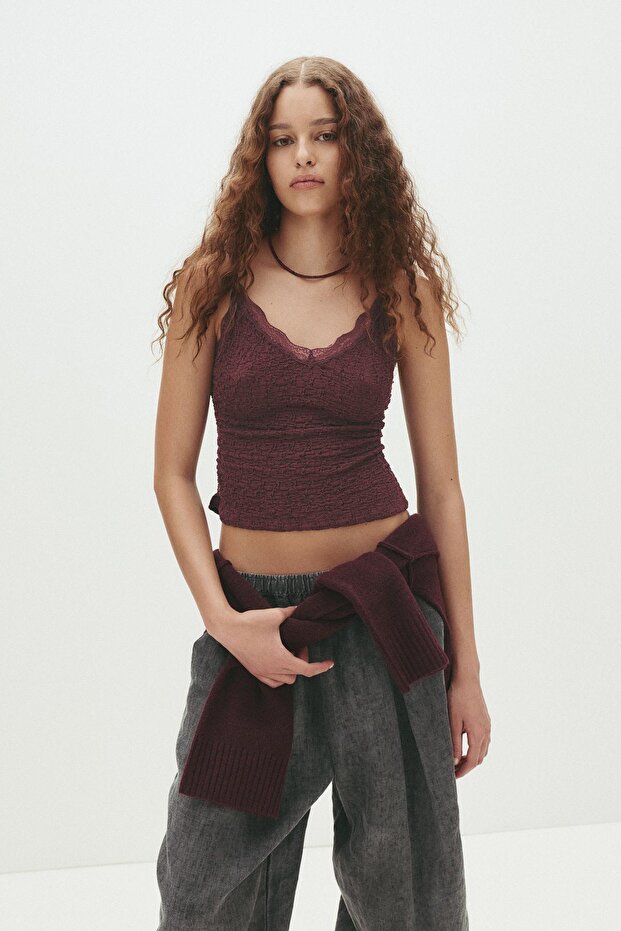 Dantelli askılı top - 3