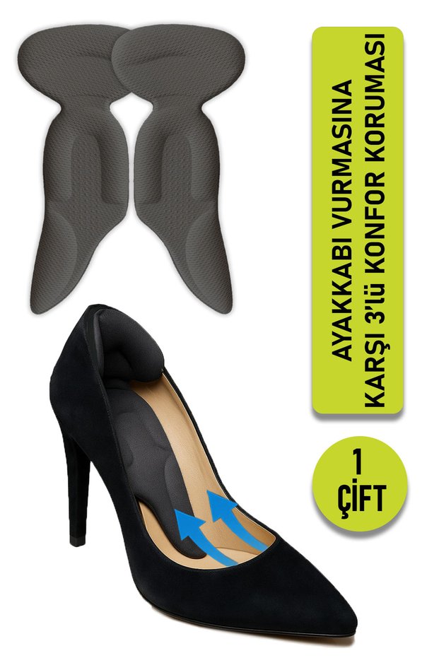 3-Zone Comfort Pad Against Shoe Impact, Heel, Curve and Ankle Support, Half Insoles | 1 Pair