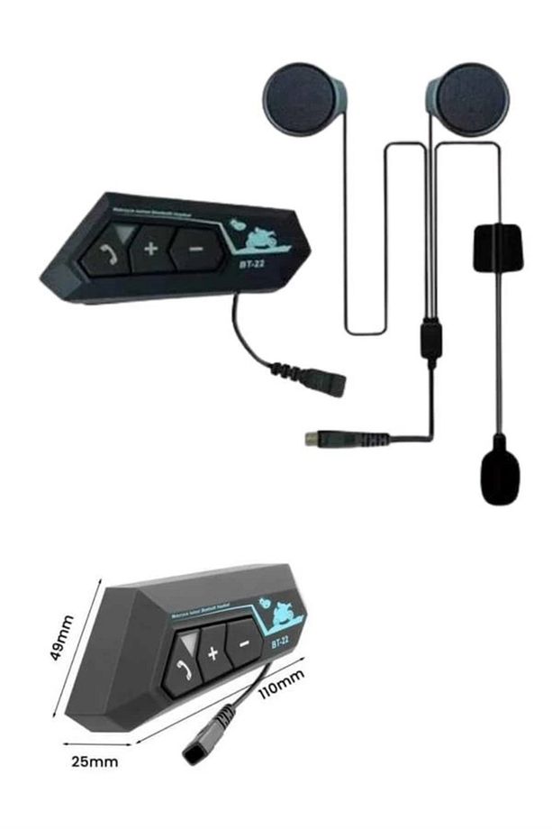 Bluetooth Kask Kulaklığı Intercom 5.0 Bluetooth Android ve İOS Uyumlu - 5