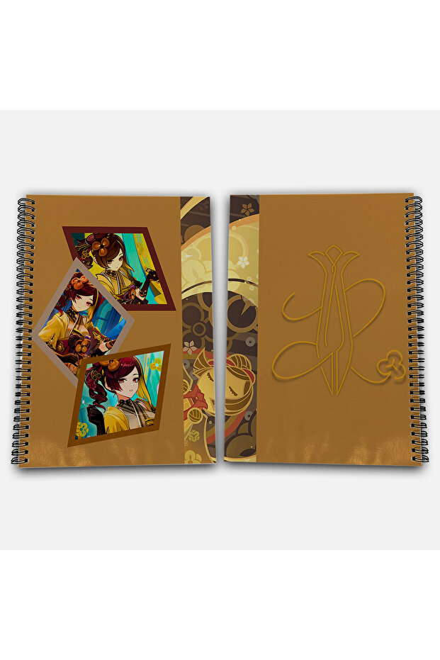 Genshin Impact Chiori Checkered A4 School Notebook 72 Sheets Model 2 - 1