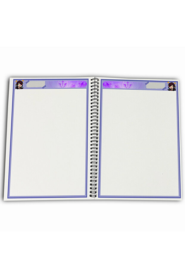 Genshin Impact Beidou Unlined A4 School Notebook 72 Sheets Model 3 - 4