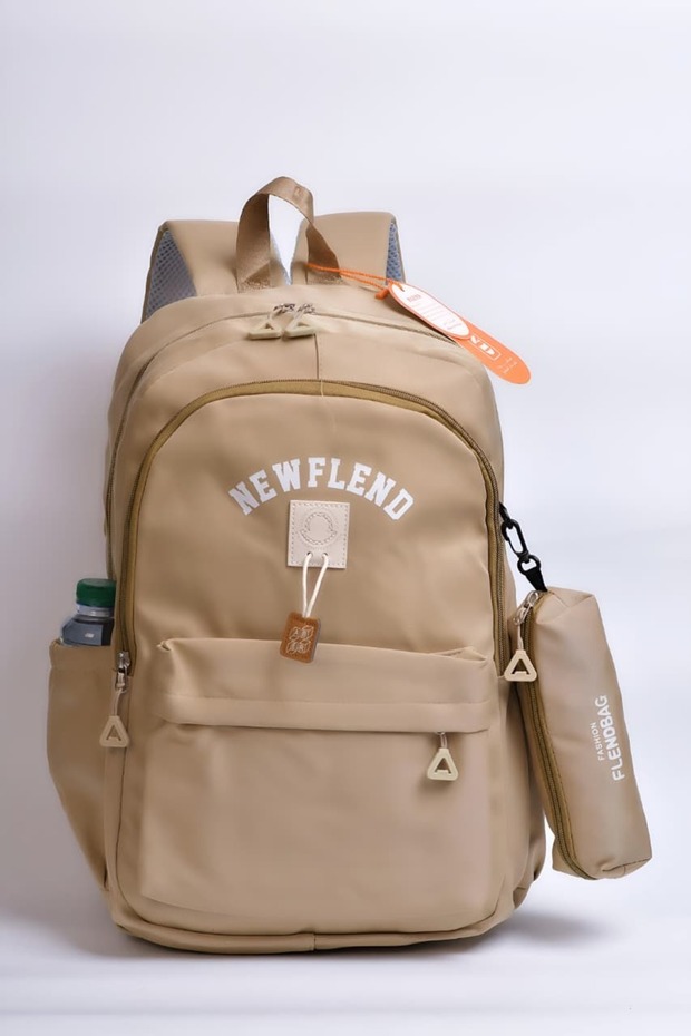 شنطة ظهر مدرسية قماش قطعتين - 1