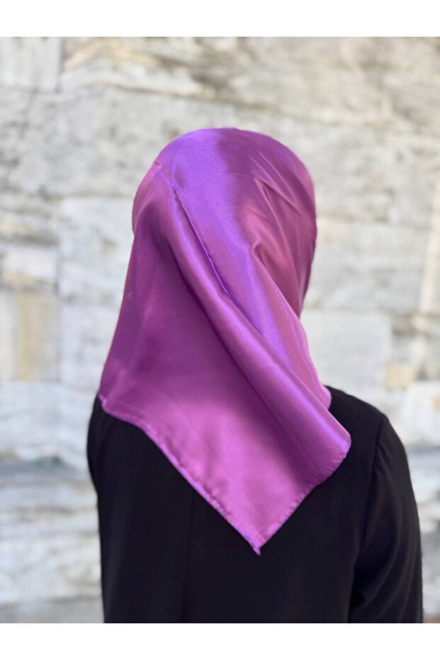 Eșarfă din satin simplu - 3