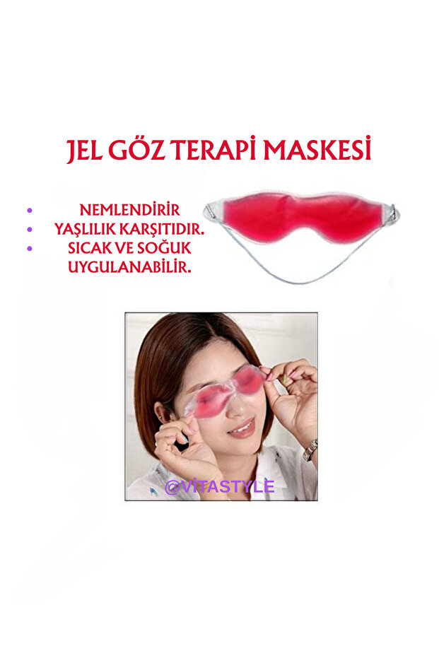 JEL GÖZ TERAPİ MASKESİ KIRMIZI - 1