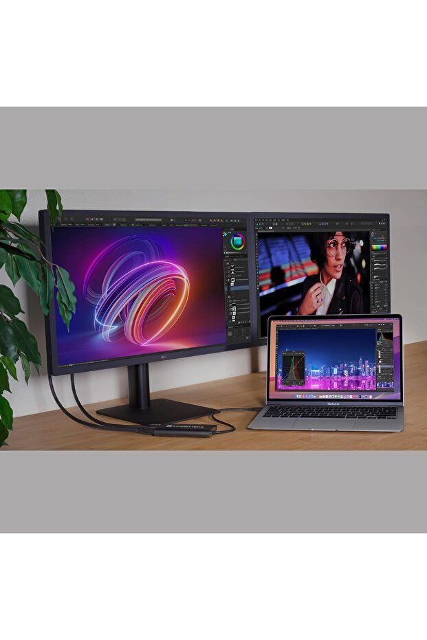 Sonnet USBC-DHDMI DisplayLink USB-C - Çift 4K 60Hz HDMI Adaptörü - 3