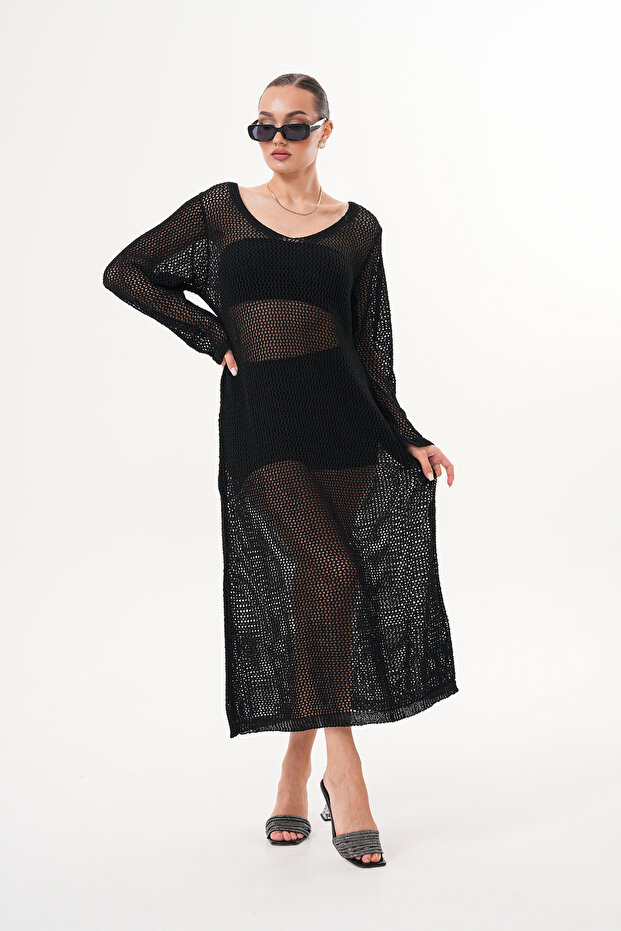 ROCHIE DE PLAJĂ AJURADAȚĂ DE BUMBAC - 6