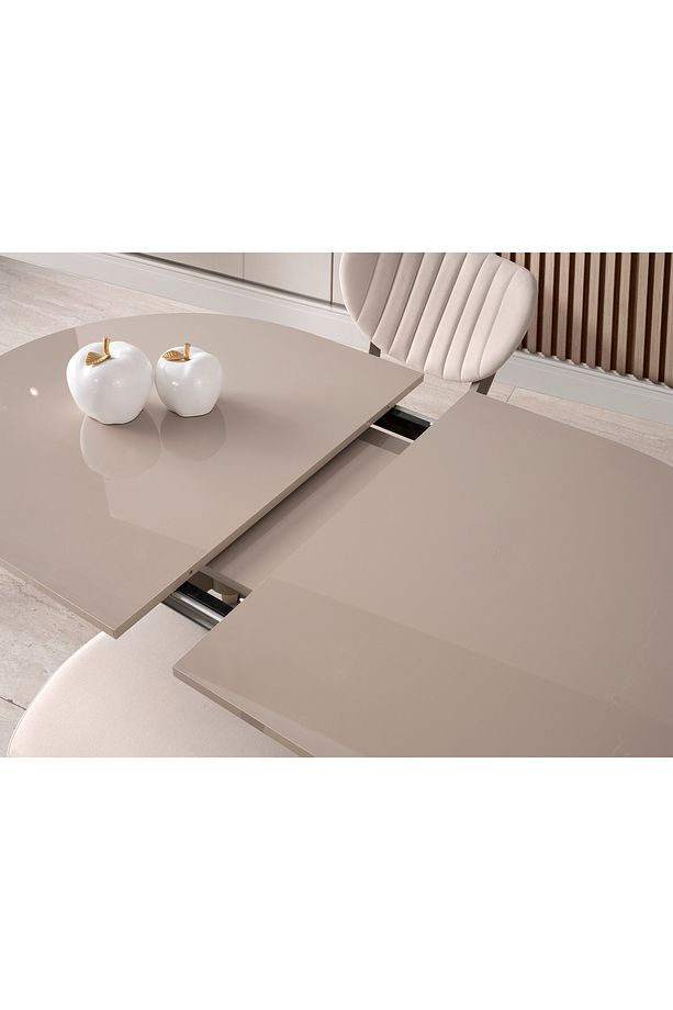Star Açılır Highgloss Mdf Yemek Masası 82x138+29 - 4