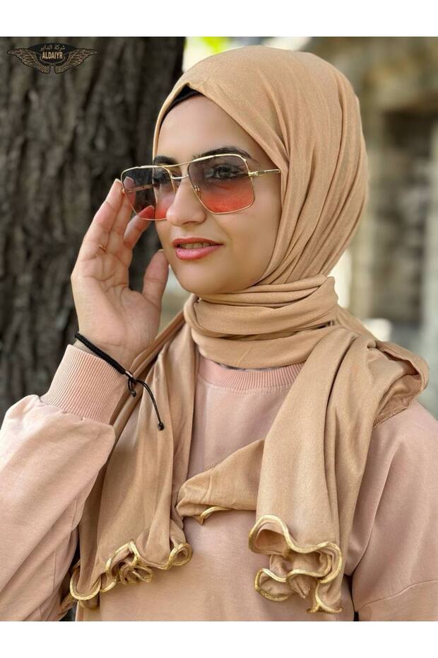 Shawl with Combed Cotton Rope