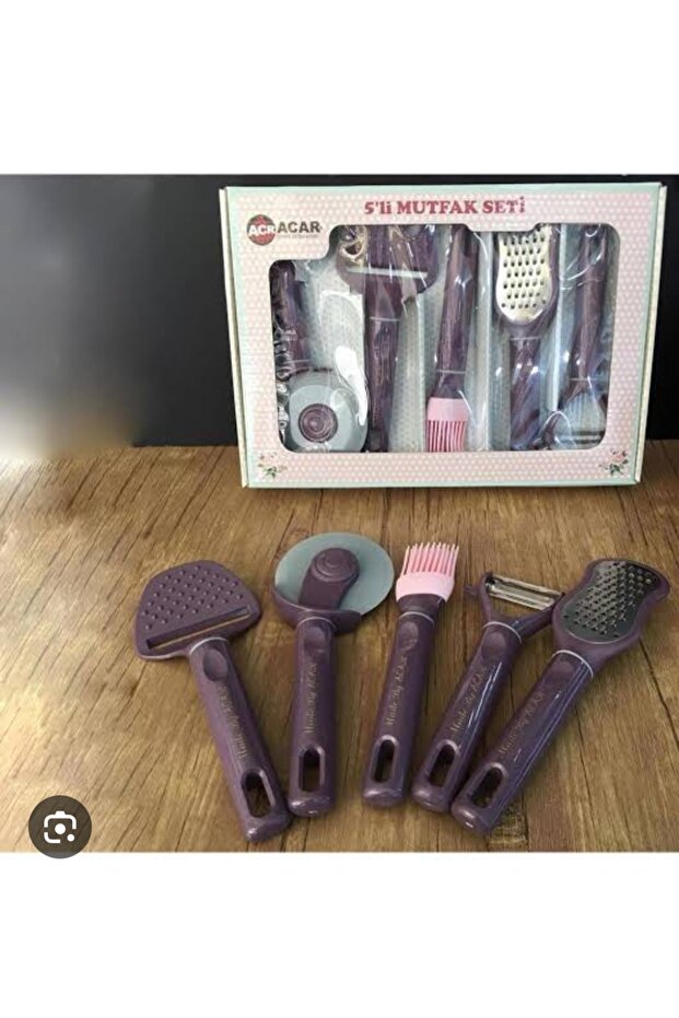 5 PARÇA MUTFAK SETİ - SİYAH - 1