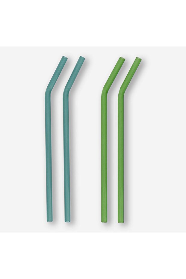 4'lü Yeşil Cam Pipet Seti - 1