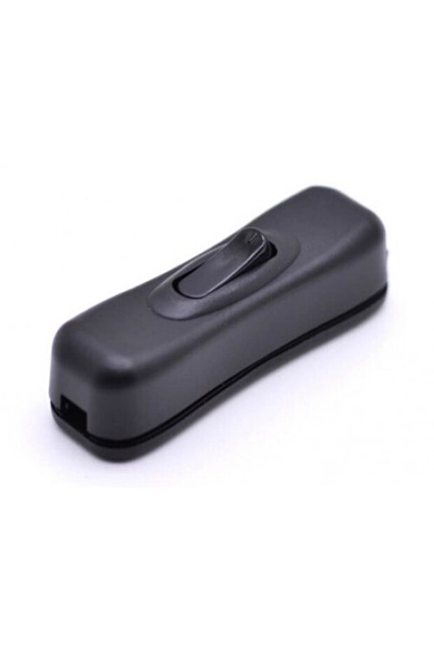 Switch with wire mounting via clipping with on/off button 3A-250V, Black - 5