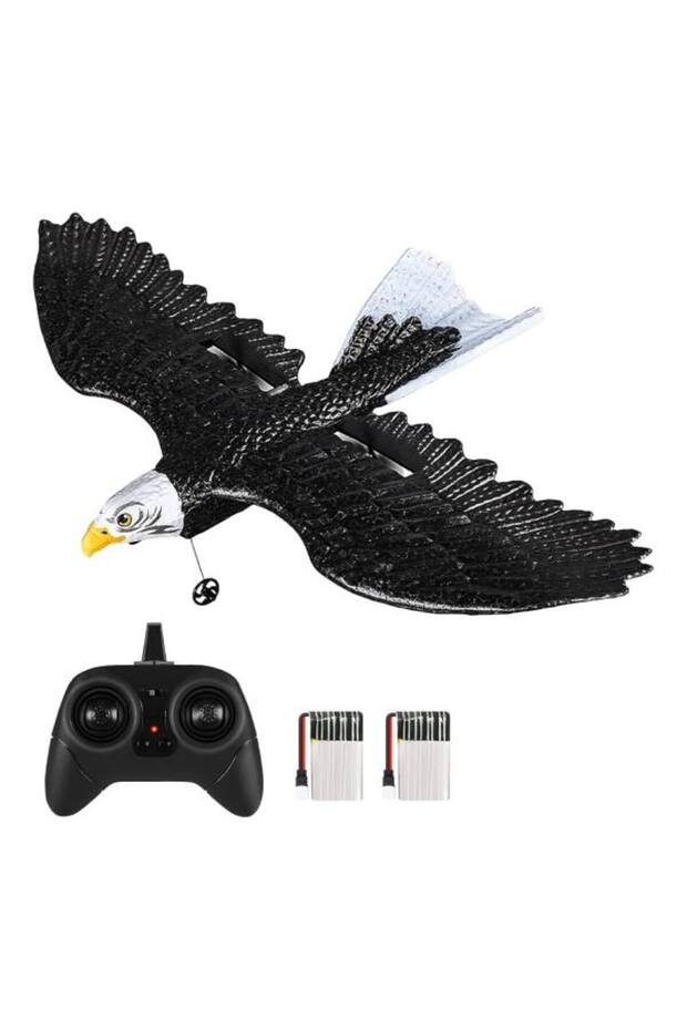 RC Eagle Plane Remote Control Flying Toy for Kids, Realistic Bird Design, Easy to Fly for Beginners - 1