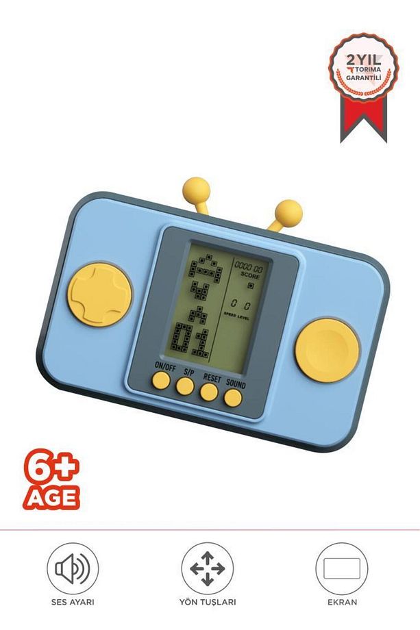 GC-010 Mavi El Atarisi Tetris Gameboy Joystick Oyun Kolu Atari - 1