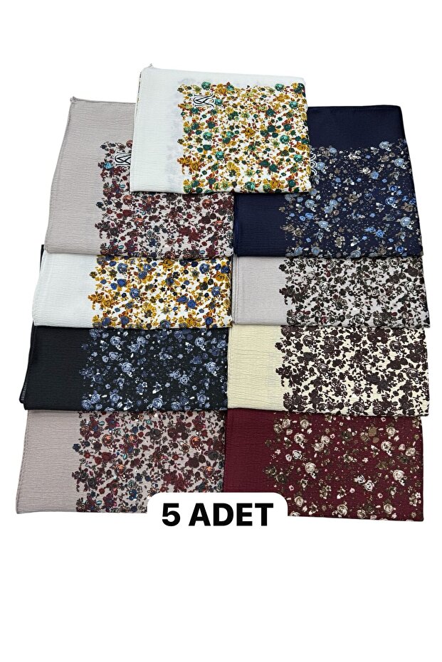 Masalsu Colorful 5 Pieces Muslim Scarf