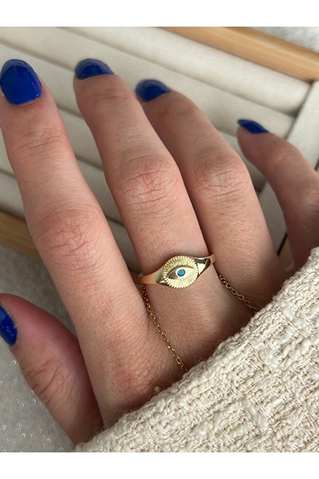 خاتم العين الحجر الأزرق - 1
