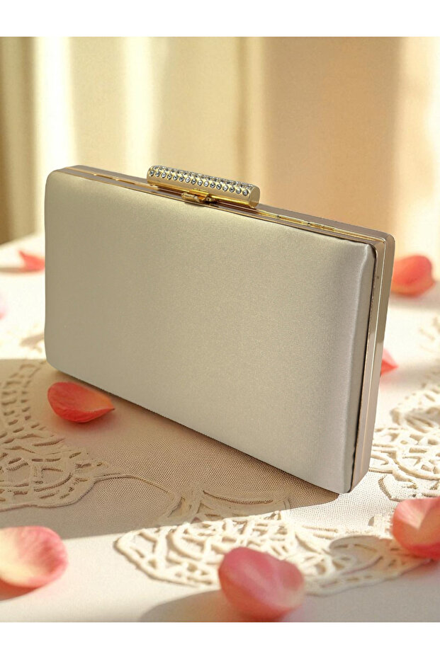 Skin Nude Color Satin Evening Dress Bag Evening Bag Handbag