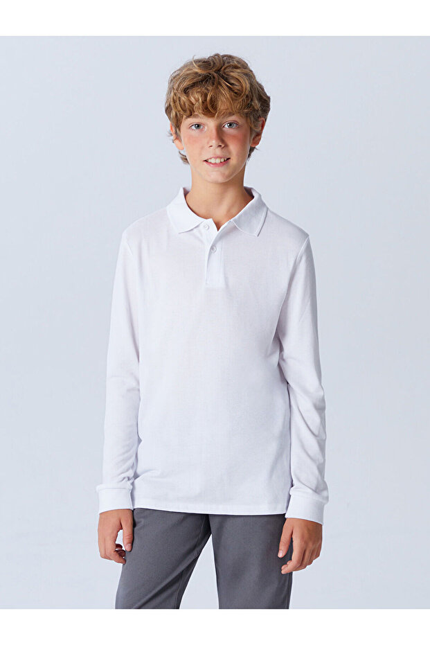 Lcw Polo Collar Basic Short Sleeve Boy's T-Shirt Pack of 2