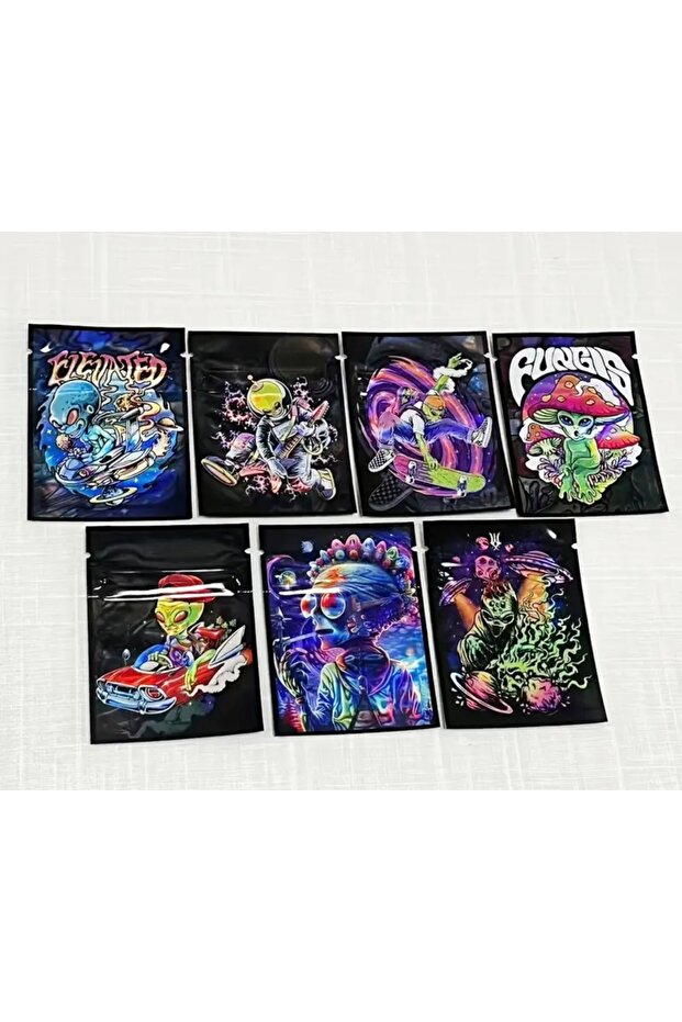 Çıtçıtlı poşet 100 adet 6×8 cm - 1