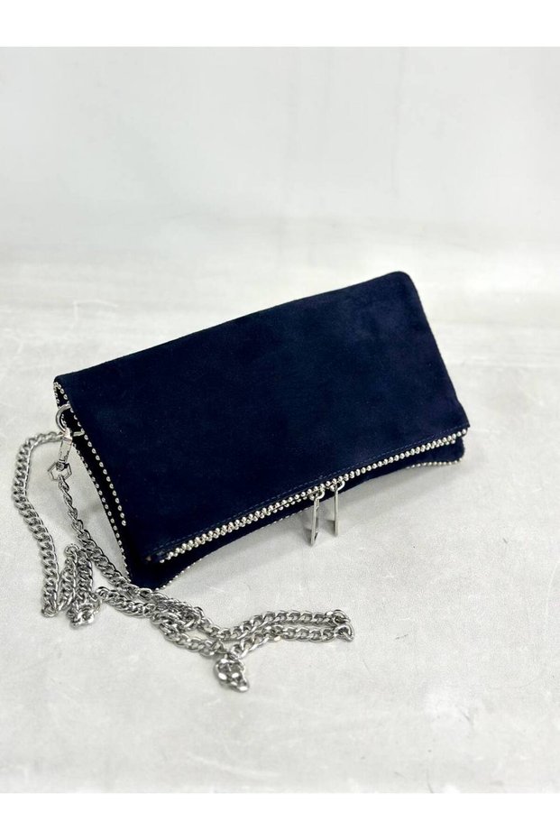 Genuine Suede Leather Portfolio/ Clutch Women's Handbag