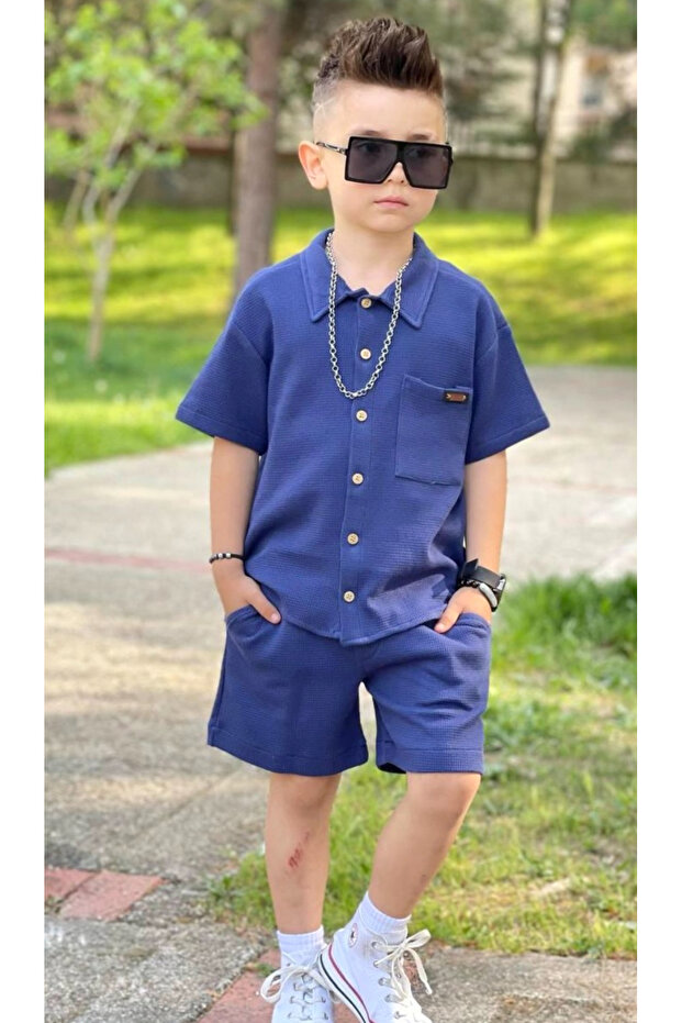 Boy's Shirt and Shorts Set for Holiday