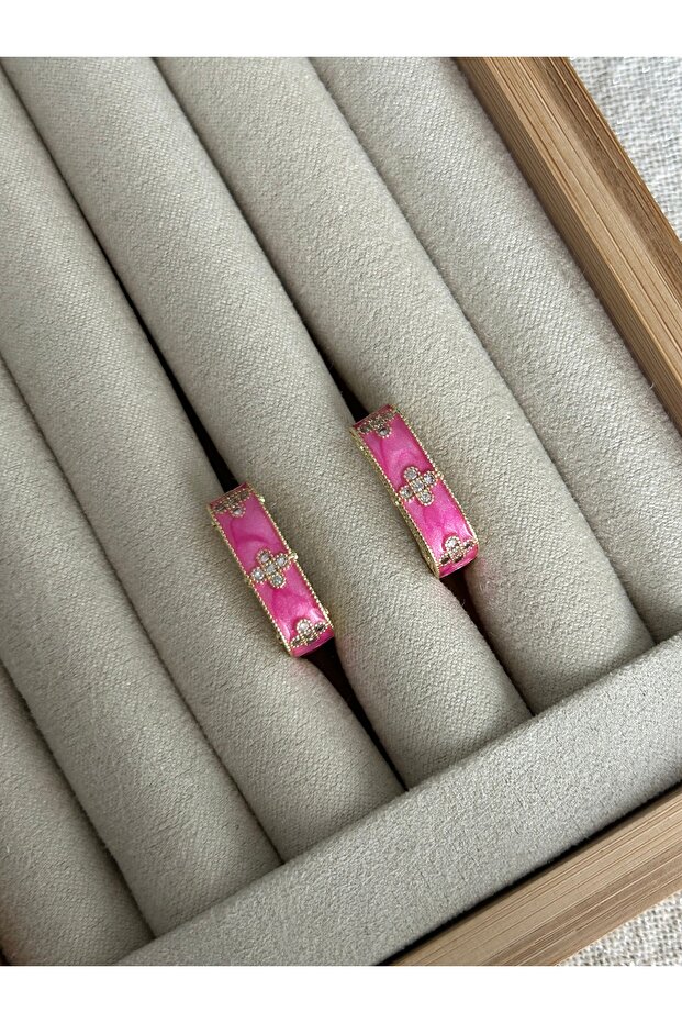 أقراط منقوشة برسيم مينا وردي - 2