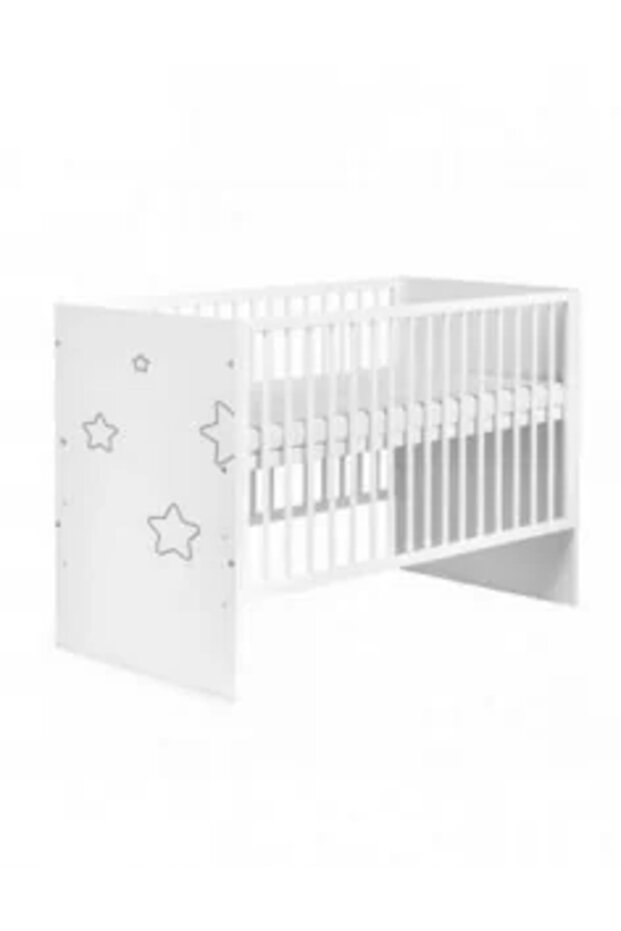 Dřevěná dětská postýlka Sofie bílá- - 8