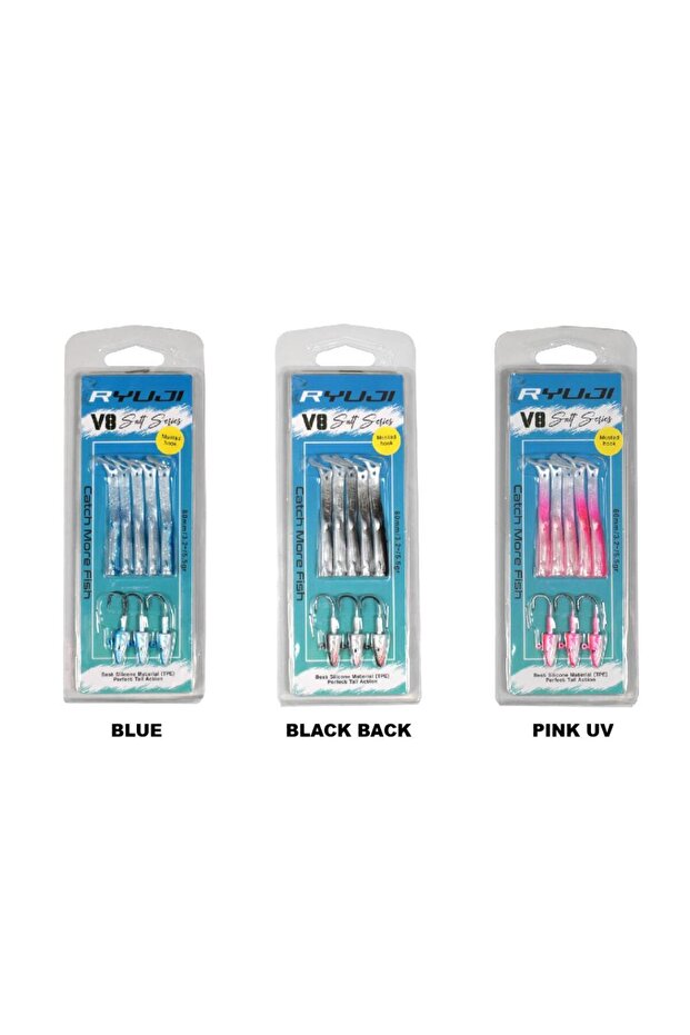 V8 8cm 5.5g LRF Silikon Yem Chartreuse Glow - 4