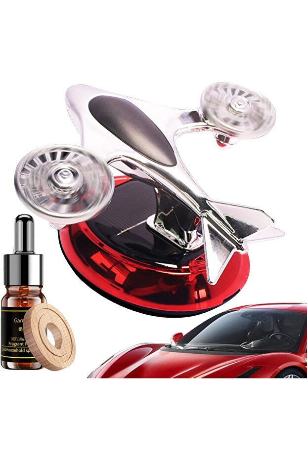 Solar Powered Car Fragrance Helicopter Air Freshener