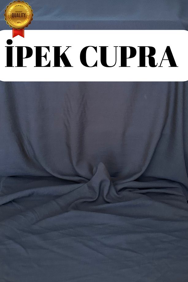 Cupra Kumaş Tok Duruşlu Yumuşak Dokulu Elbiselik Dikişlik Kumaş - 150cm En - 1